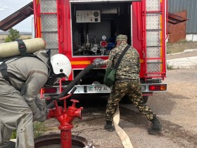 «Высота» филиалында төтенше жағдайды жою бойынша жаттығу өткізілді